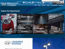 Tablet Screenshot of lougheedhyundai.com